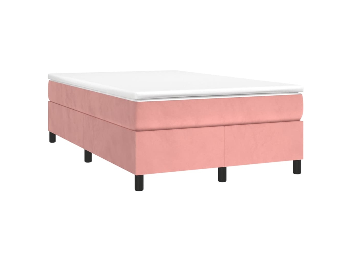 Box Spring Bed, Box Spring Beds Vidaxl Cor-de-rosa Veludo (120 X 190 Cm)