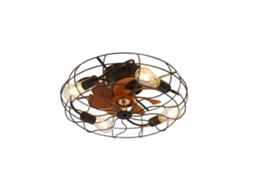 Ventilador de Teto Sem Pás 18 Polegadas com Luz, Controle, Design Moderno