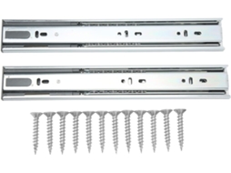 Corrediças De Gaveta Com Rolamentos Esferas 30cm 12pol, Ferramenta Para Trilhos De Armários Reforçados 30kg, Ferragens