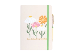 Algo Diferente. Continue, Crescendo. Caderno A5, Bege E Cinza
