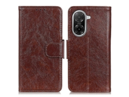 Capa Tkdaddy Para Xiaomi Redmi A5 Nfc (eu) (173,45 Mm) Com Textura Napa, Couro Rachado, Carteira, Capa Para Celular, Marrom