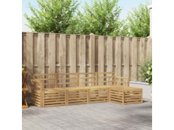 Vidaxl Conjunto De Sofás Para Exterior 5 Unid. Branco