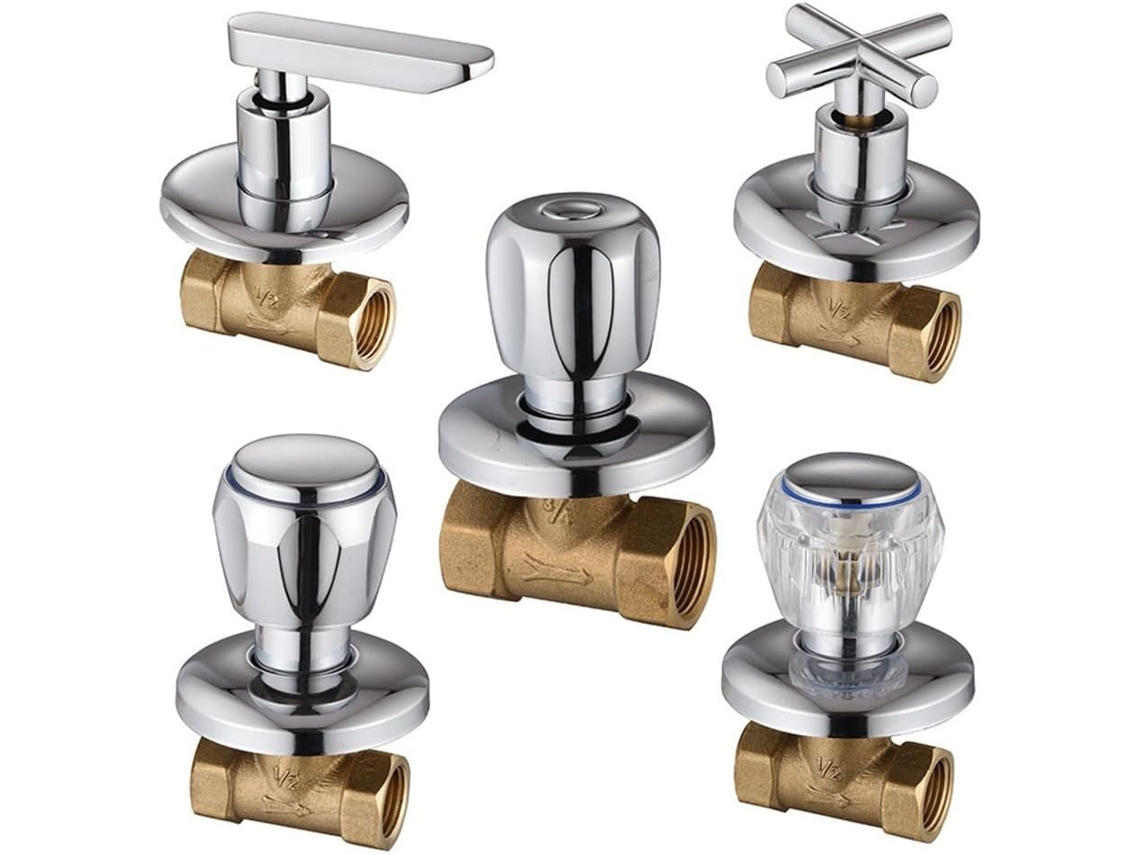 Válvula Angular de Parede com 2 C 1, Durável, Corrosão