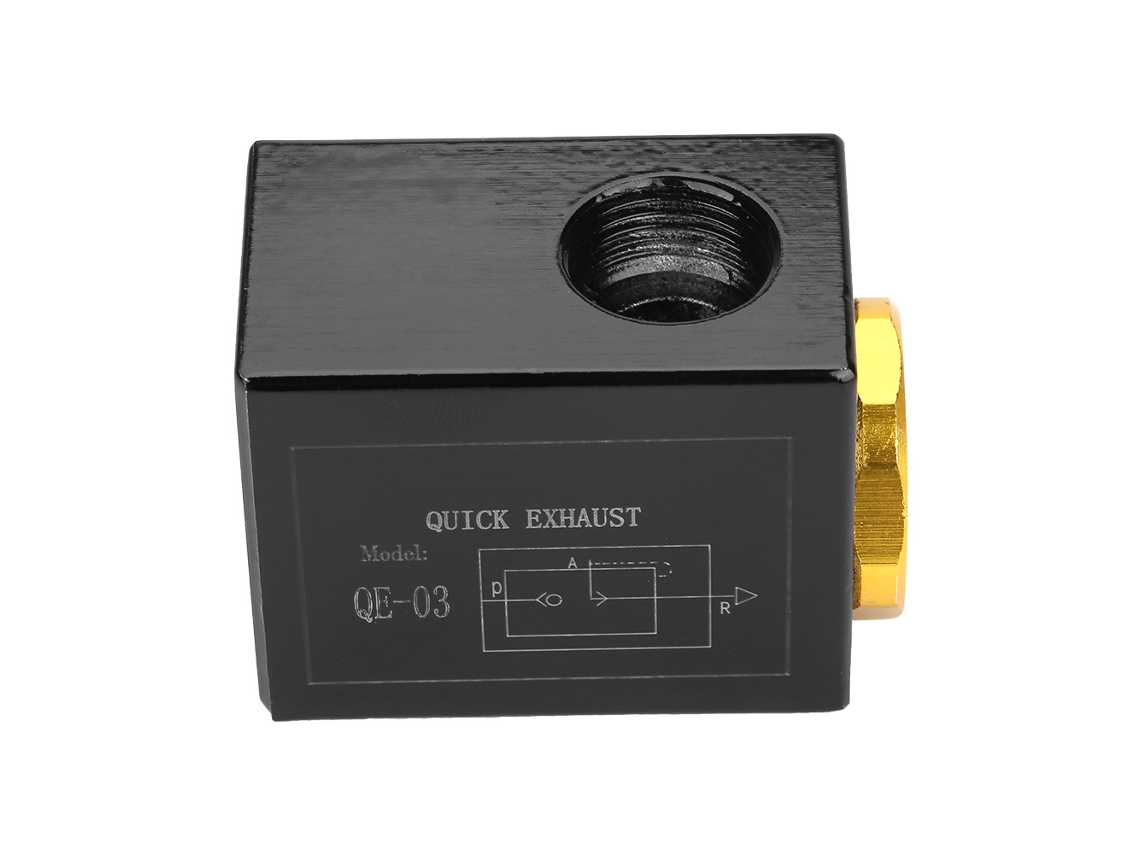 Válvula De Escape Rápido Pneu Laxiscreed 3/8" Ou 1/2" Com Corpo De Liga De Alumínio