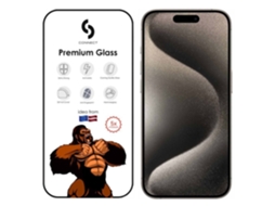 Сonete Vidro 3D Corning Gorilla Ultra Forte para Apple Iphone 15 Pro Max Preto CONNECT