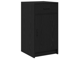 Conjunto 1 Móveis Buffet Vidaxl Preto Derivados De Madeira (40 X 40,5 X 75 Cm)