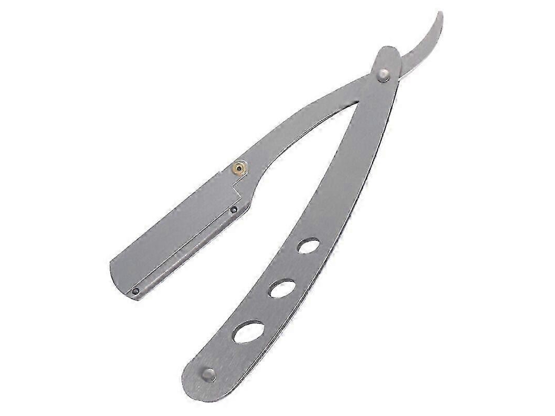 Barbeador Reto De Aço Inoxidável Com Lâminas