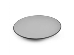 Pratos De Jantar Redondos Cinza Fosco Com Design Empilhável Que Economiza Espaço, Ideais Para Uso Em Restaurantes E Residências.