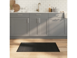 Vidaxl Tapete Retangular 60x100 Cm Bambu Preto