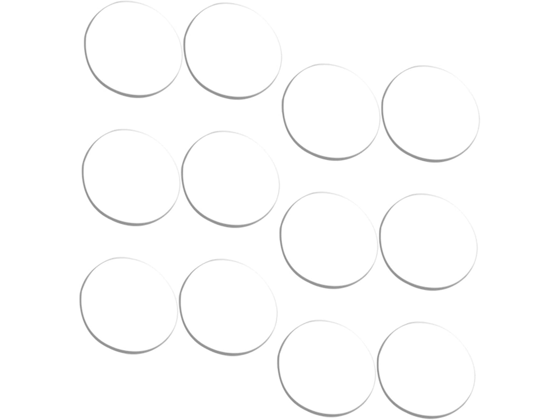 Conjunto De 12 Almofadas Antiderrapantes Transparentes Para Móveis Vidro, Em Polipropileno Pp, Duráveis E Fáceis De Usar