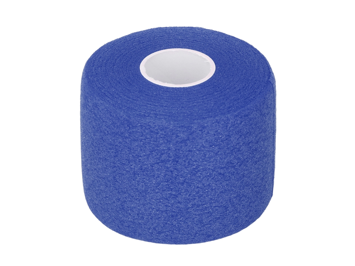 Fita De Grip Com Amortecimento Para Raquete De Badminton E Tênis 60mm X 20m Azul Escuro Antiderrapante