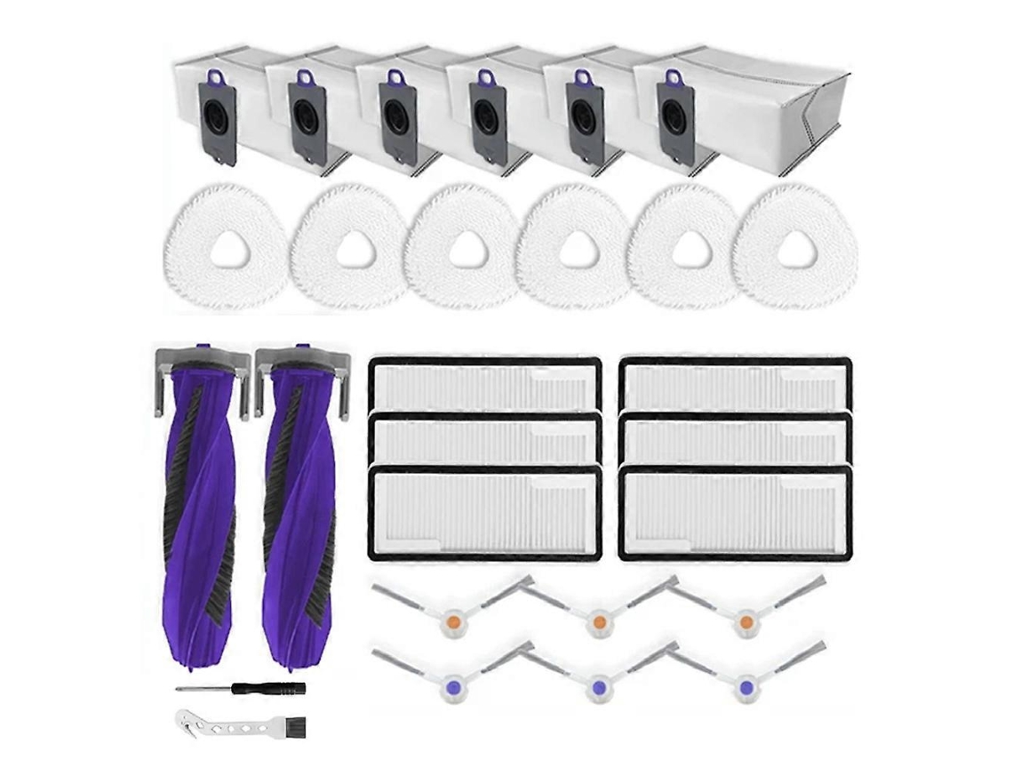 Acessórios De Substituição Para O Aspirador Robô Freo X Ultra: Escova Principal, Filtro Hepa, Sacos De Pó E Panos De Limpeza._ozo