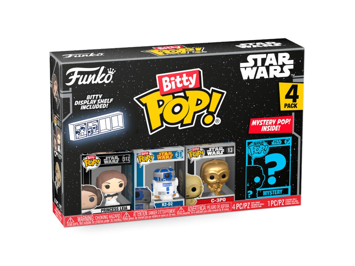 Blister 4 Figuras Bitty Pop Sar Wars Leia