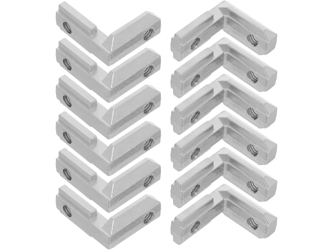 Conjunto De 20-conectores Canto Para Móveis Suportes Ocultos E Resistentes Prateleiras, Mesas, Armários E Banheiros