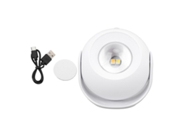 Luz Noturna com Sensor de Movimento Recarregável USB 3 Modos | S/MARCA