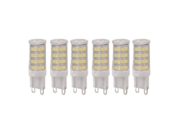 2026 6 Unidades de Bombilla Led Maíz 6000k 5w G9 no Regulable para Ventilador de Techo, Lámparas, Ca 110 130v, Hogar, Garaje, Almacén