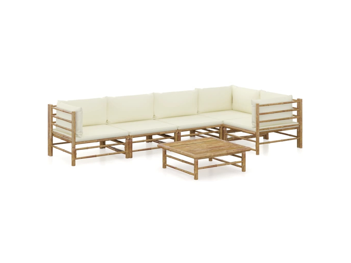 Garden Lounge Set, Garden Lounge Sets Vidaxl Branco Bambu (n/a)