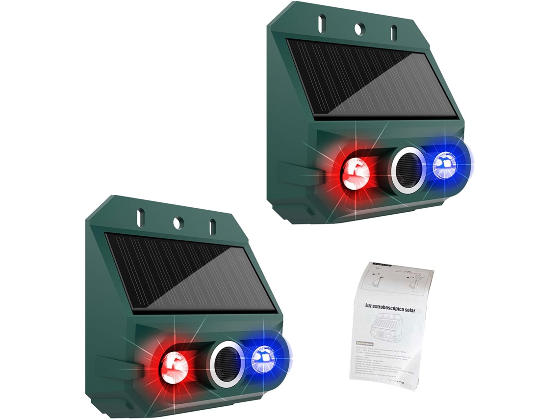 Alarme Solar Com Sensor De Movimento, Sirene De 130db E Caixa Em Abs.