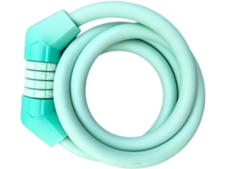 Cadeado De Bicicleta Espiral Fenteer Com Combinação Anti Redefinição, Azul