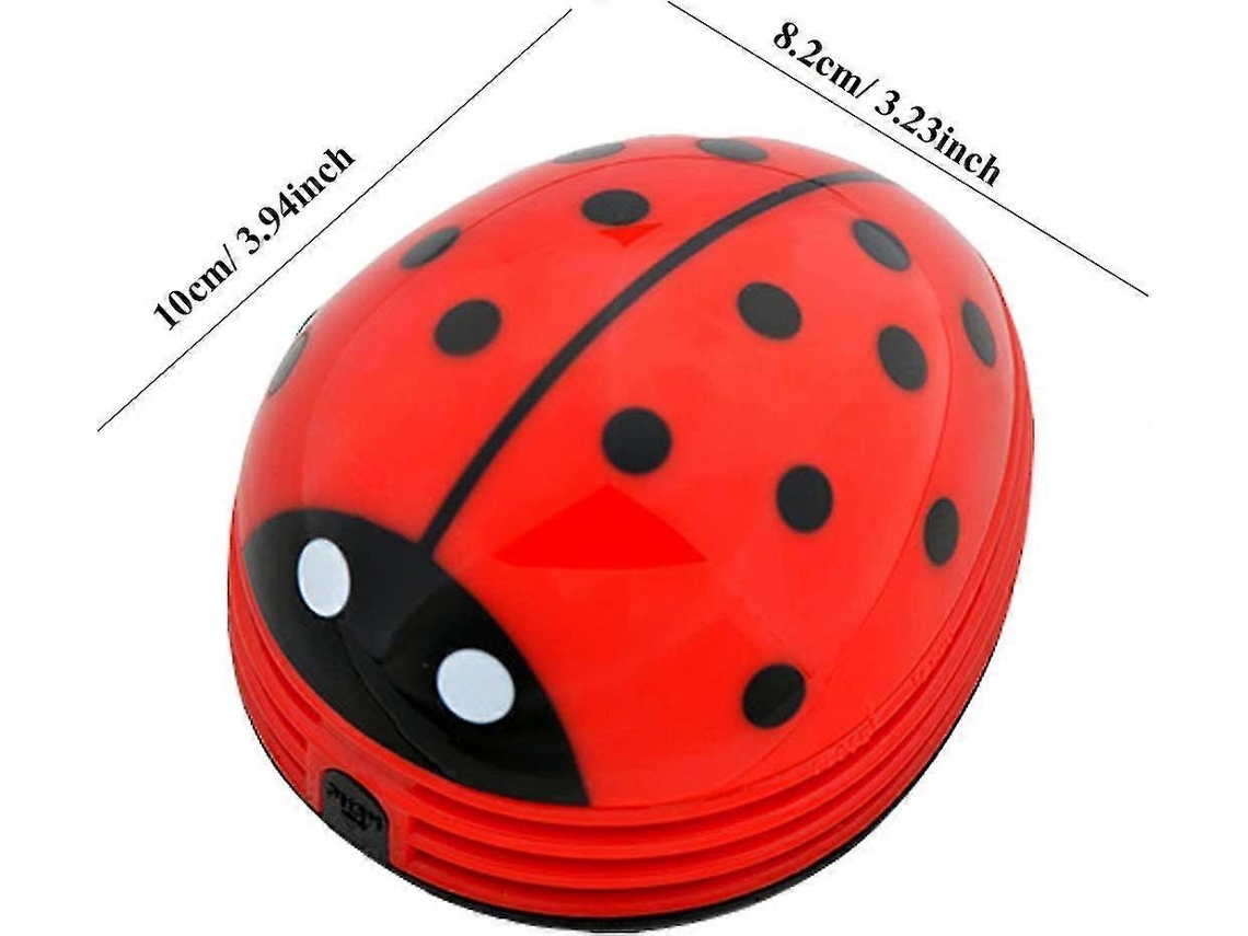 Aspirador De Mesa Mini Joaninha Vermelha Nostalgia88
