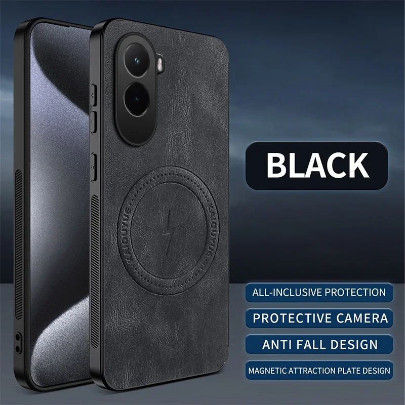 Capa Para Celular Xiaomi 17 Ultra (preta) Com Toque Suave E Proteção Magnética Contra Impactos.