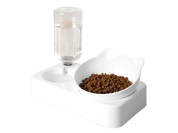 Conjunto de Comedouros e Bebedouros por Gravidade para Gatos e Cães AQUAFORGE