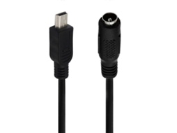 Lurelia Cabo De Áudio Jack 3,5 Mm Para Mini Usb, Design Portátil, 5mm, 22awg, 3a, Preto, Telemóveis
