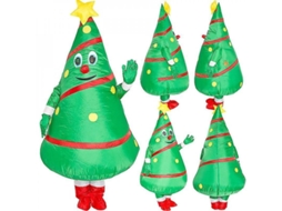 Traje Hinchável De Natal Árvore De Natal Divertido Para Adultos Com Ventilador Awj