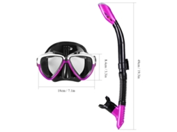 Máscara de Snorkel Antiembaçante Tubo Seco Temperado MARCA