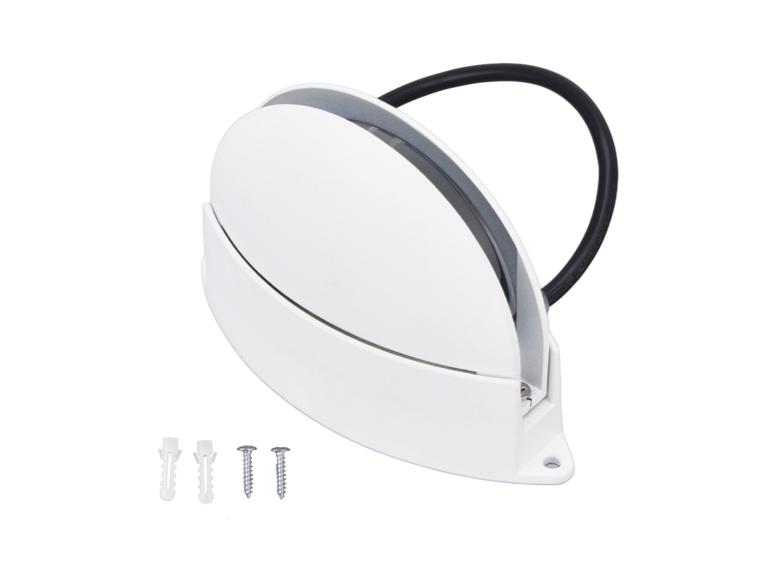 Lâmpada de Janela Led 180° Parede Branca para Corredor Sala Ac85 265v 10w Alumínio | S/MARCA