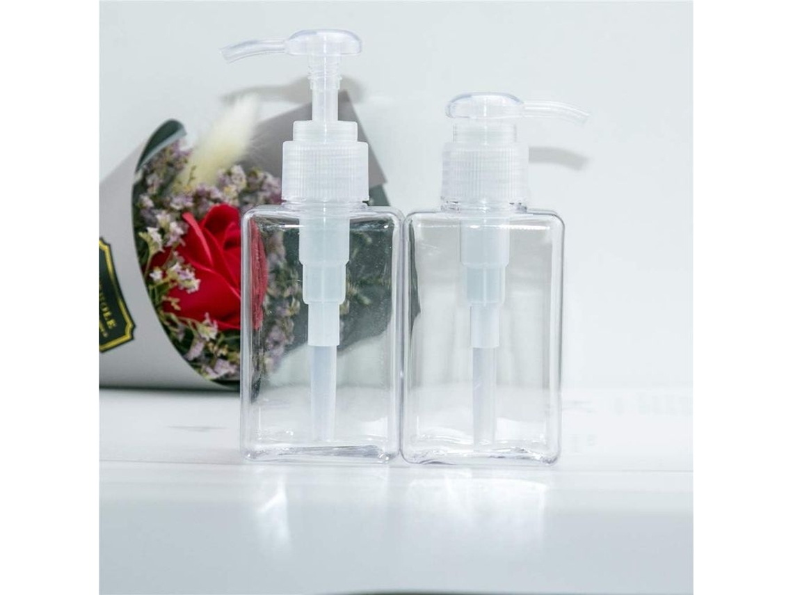 2026 botellas de Bomba Azules, Botella Plástica Vacía Recargable Con Dispensador de Espuma 100ml Transparente (2 Unidades)
