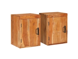 Vidaxl Mesa-de-cabeceira 2 Unid. Castanho 35 X 33 X 48 Cm