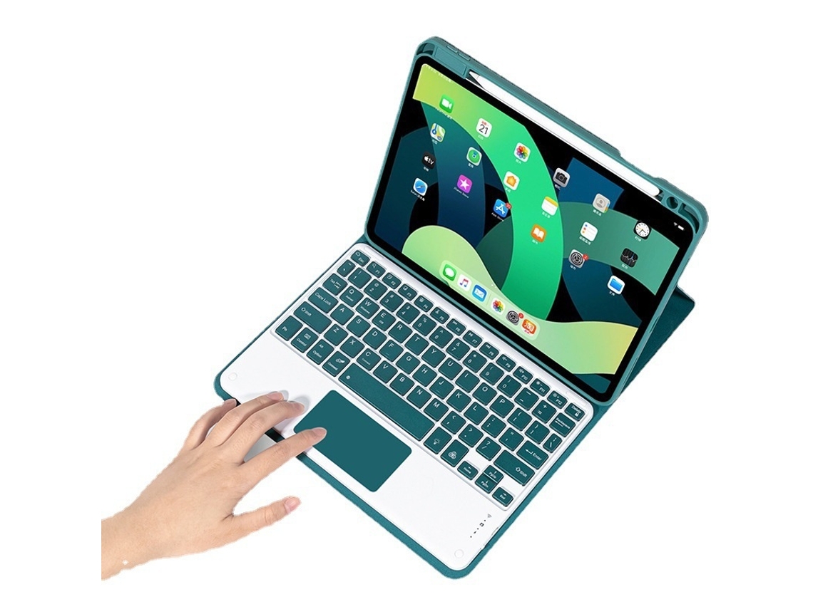 Lurelia Capa Com Teclado Bluetooth Para Ipad 9.7 2018/2017 Com Teclado De Toque