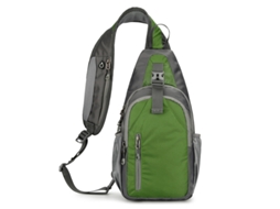 Bolsa de Peito MDUG multifuncional para esportes e lazer, grande capacidade ao ar livre (verde escuro)