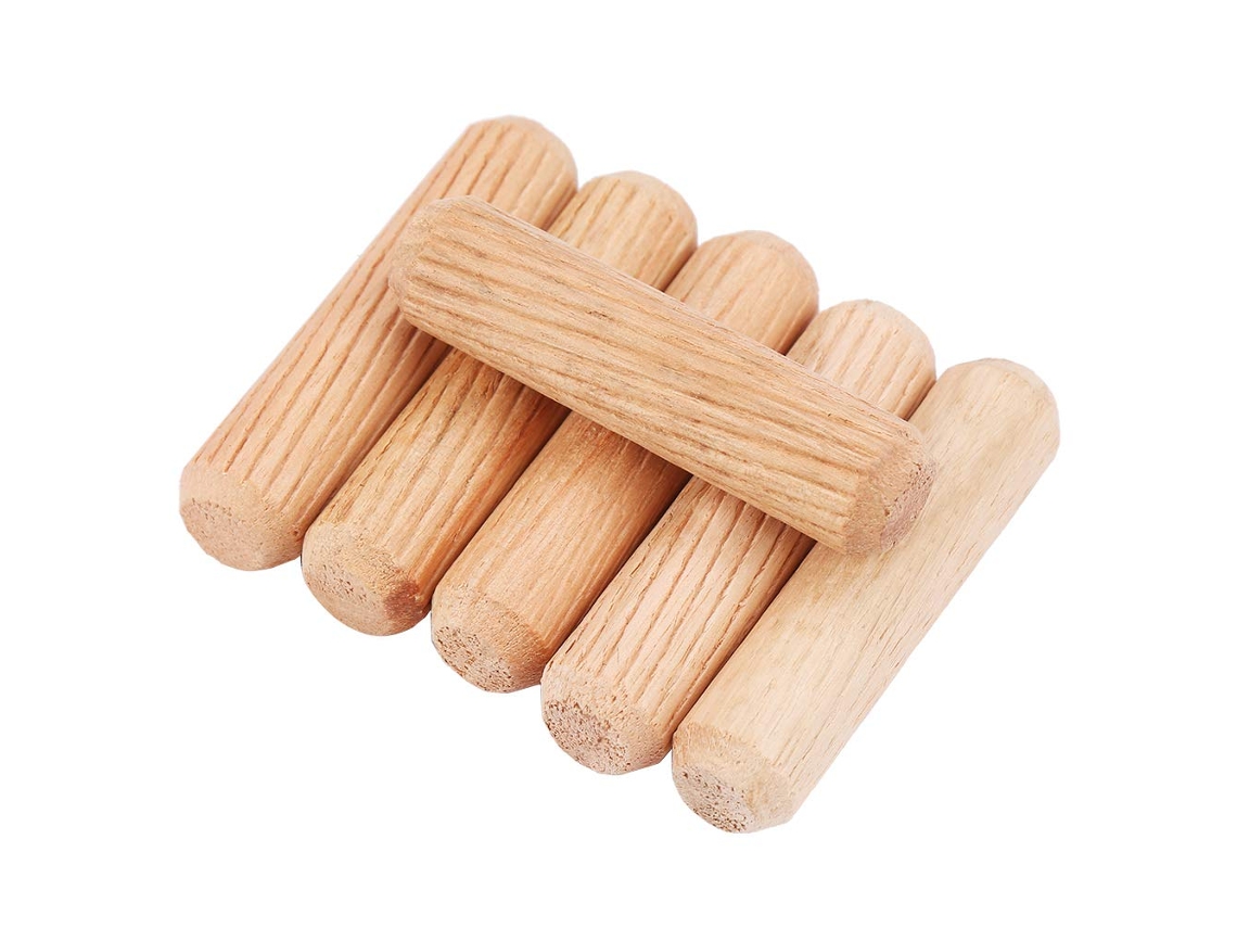 100 Peças De Cavilhas Madeira M10 X 40 Mm, Resistentes E Duráveis,