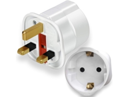 Adaptador De Viagem Individual Da Ue Para O Reino Unido Com Fusível De 13a
