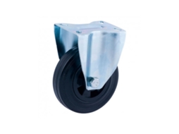 Roda Fixa 125Mm (Roda) Borracha de Borracha Preta Cr29471 AFO