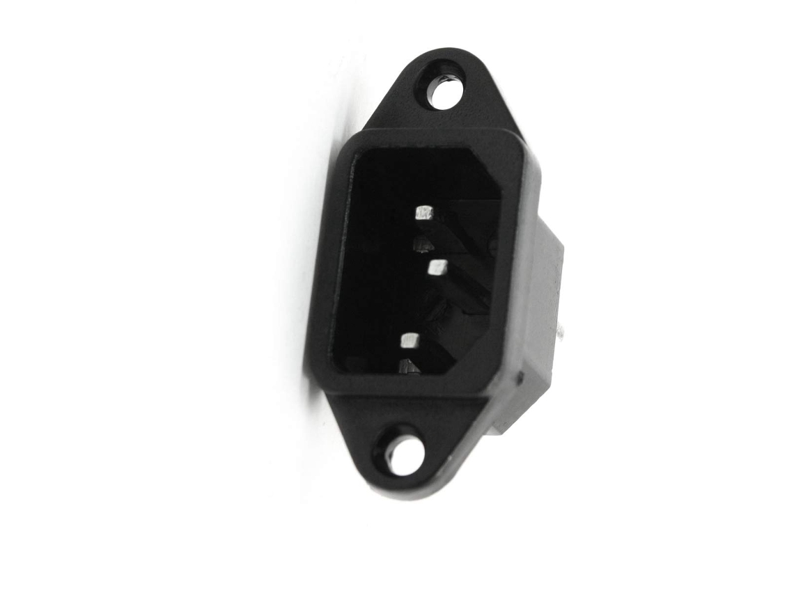 Tomada de Plugue Ca C14 de 250 V 10 a com 3 Pinos para Dispositivo Antirretorno e Painel de Cortina. CHABERLU