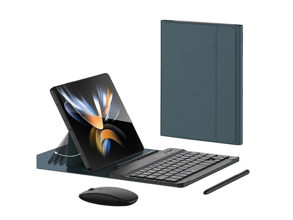 Capa Protetora Gkk em Couro Pu para Celular Dobrável com Suporte, Teclado Bluetooth Sem Fio Destacável e S TAISHENGDA