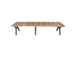 Mesa Jantar Home Esprit Castanho Preto Metal Madeira Mdf 200 X 100 X 75 Cm