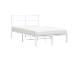 Estrutura de Cama com Cabeceira Metal Branco MAISON EXCLUSIVE 120x190 cm
