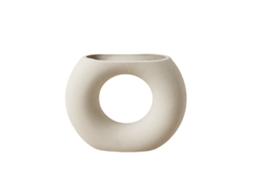 Laxiscreed Vaso De Cerâmica Circular Para Decoração De Loja Com Presilhas