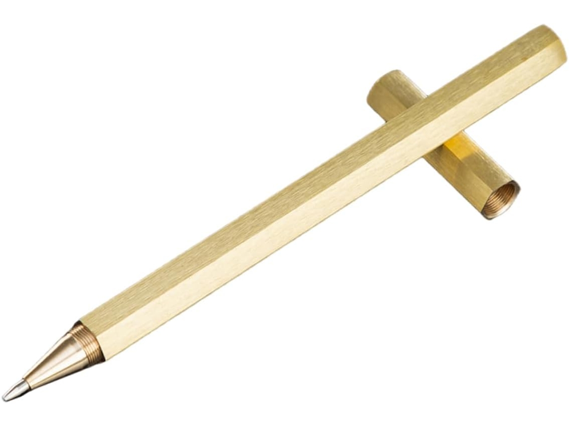 Caneta Em Gel Com Ponta De 0,5 Mm E Design Hexagonal, Elegante Na Cor