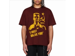 Rockinstone Rocky Movie Break You Solid Maroon Adult T-shirt Size:m