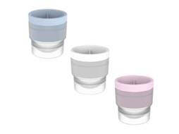 Mold de Gelo Redondo Silicone LAXISCREED Azul Branco Rosa