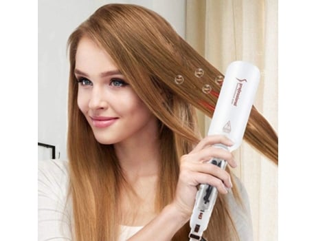 Alisador de cabelo infravermelho Vapor 2 Polegadas Wide Plate Hair Salon Steampod Engomadoria Styler Ceramic Turmaline Flat Iron