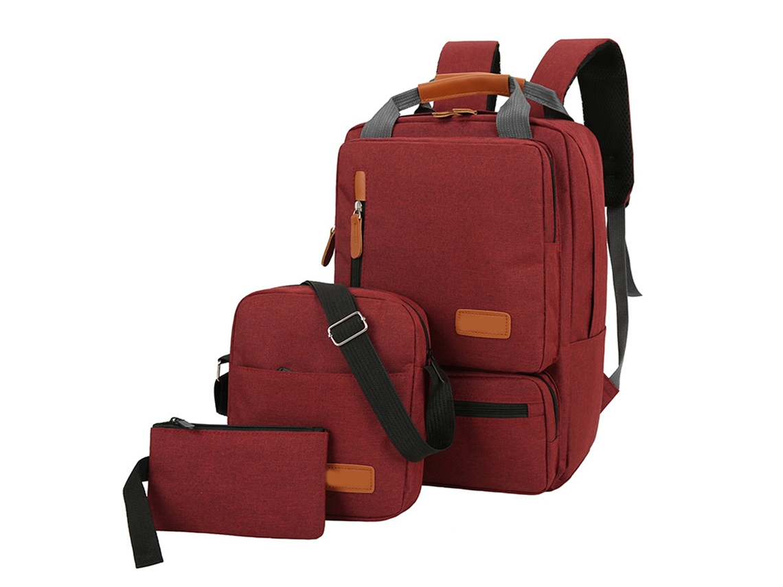 Conjunto De Mochila Para Notebook 3 Peças Para Mulheres E Homens Viagem Escola Negócio Trabalho Faculdade