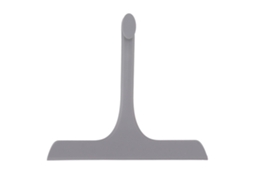 Limpador de Vidro com Alça Anti derrapante Lâmina de Silicone para Banheiro Cozinha Espelho Cinza S/MARCA