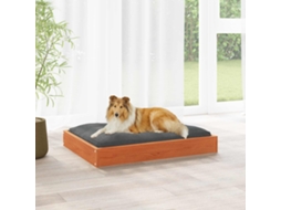 Vidaxl Cama Para Cachorro 101,5 X 74 X 9 Cm Madeira De Pinho Sólido