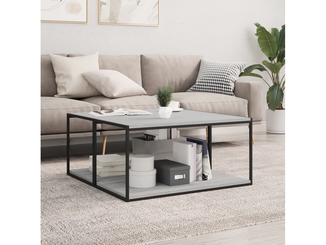 Vidaxl Prateleiras De Parede 4pcs Derivados De Madeira Cinzento Sonoma